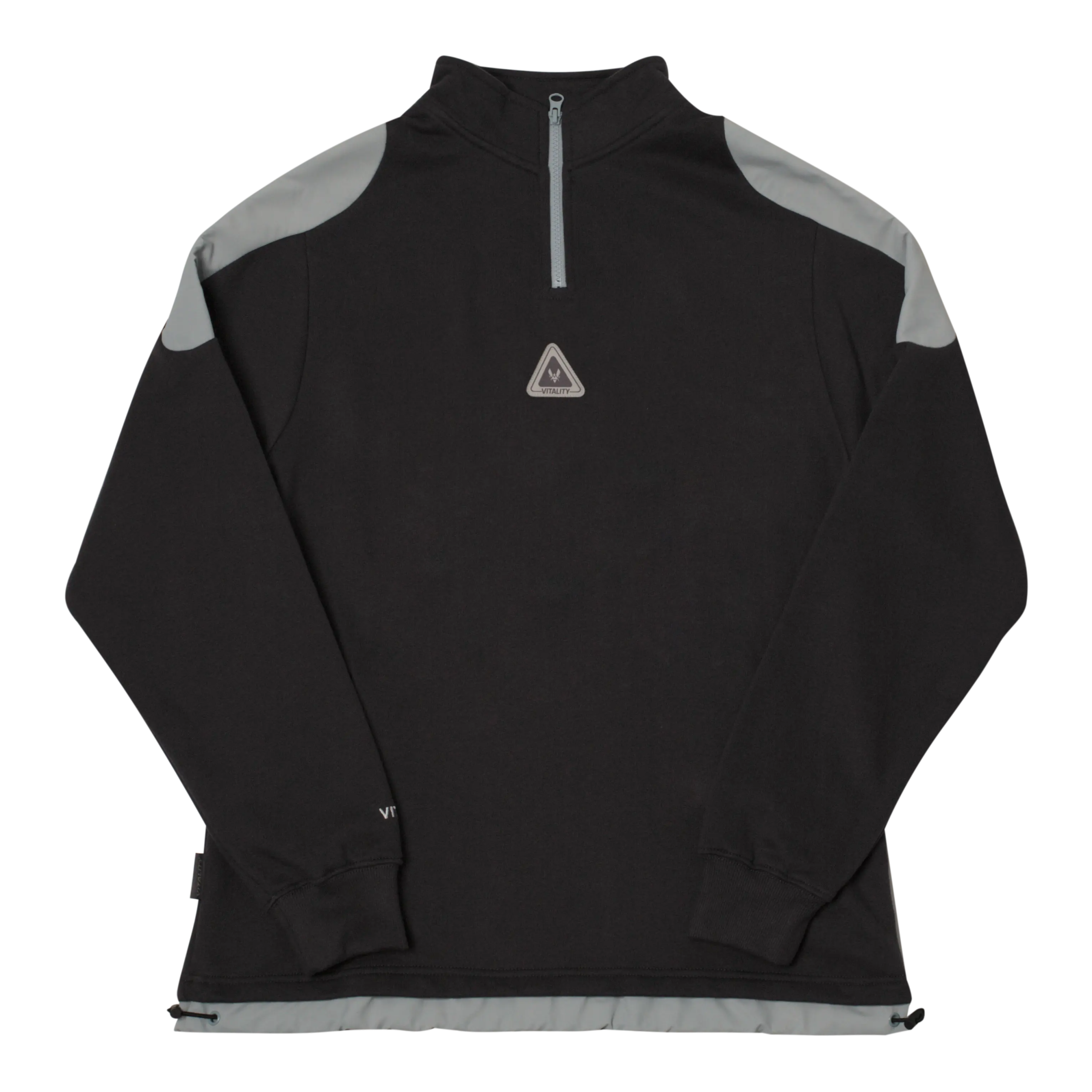 Pull à zip Light Tech Black et gris