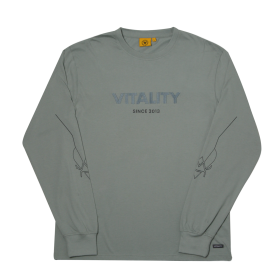 Áo Thun (T-Shirt) à manches longues Energy gris clair