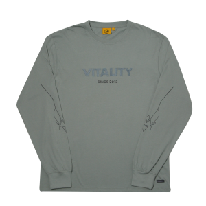 Áo Thun (T-Shirt) à manches longues Energy gris clair