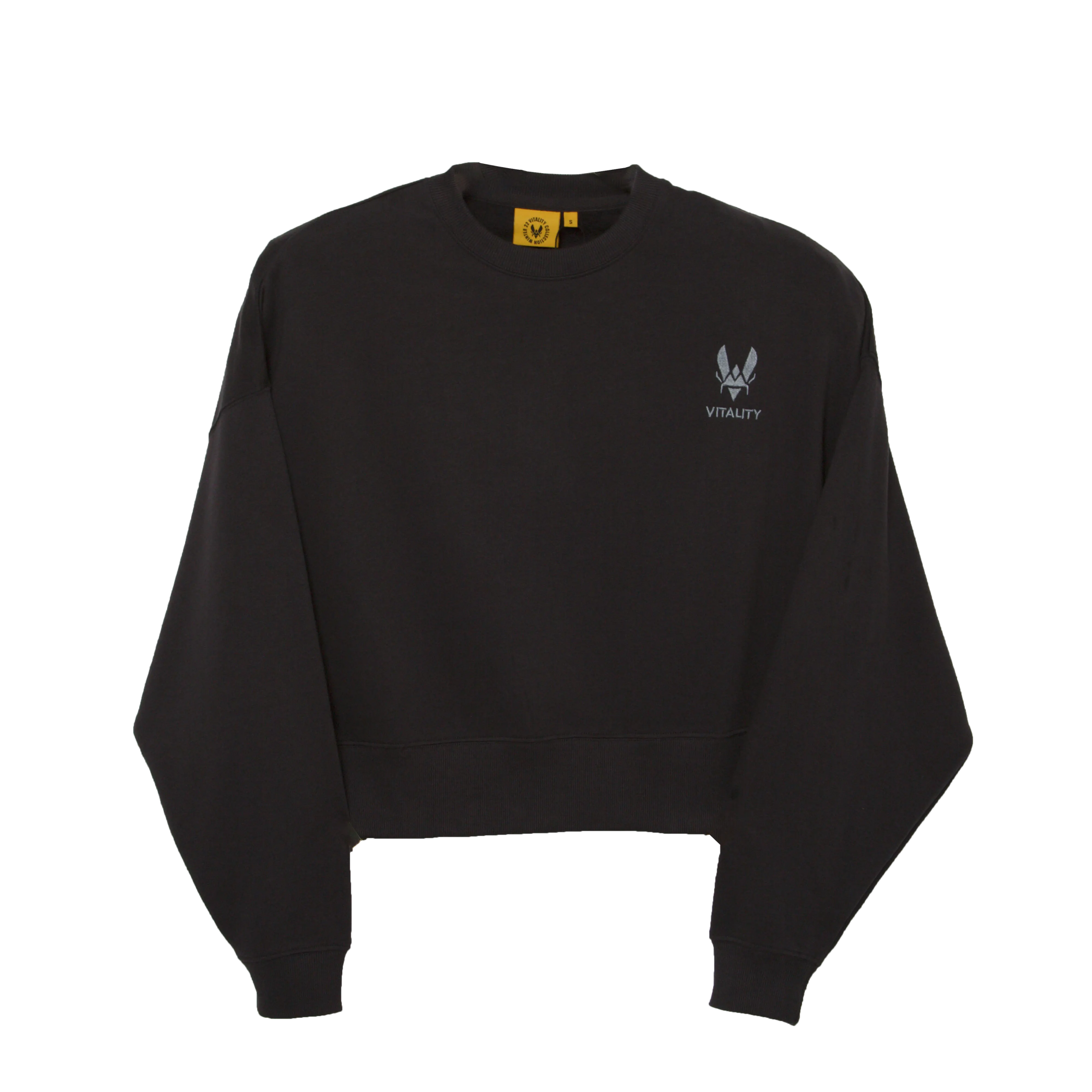 Crewneck Crop gris pour femme